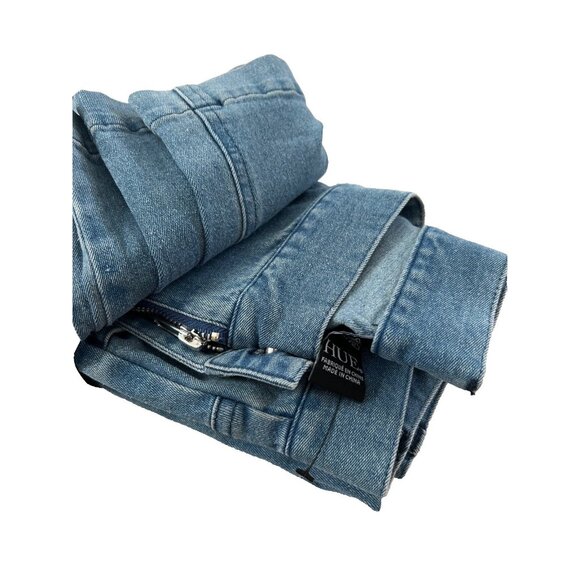 Hue U24400 Floral Emma Baby Bootcut Denim Jeans - Picture 5 of 6